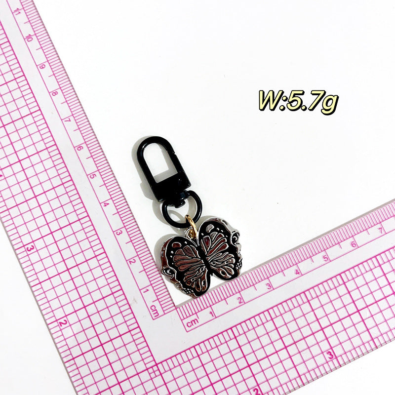 Wholesale Skull Butterfly Halloween Vintage Keychain